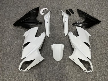 Purchase 2009-2011 Glossy White Black Kawasaki Ninja 650 EX650 Motorcycle Fairings UK