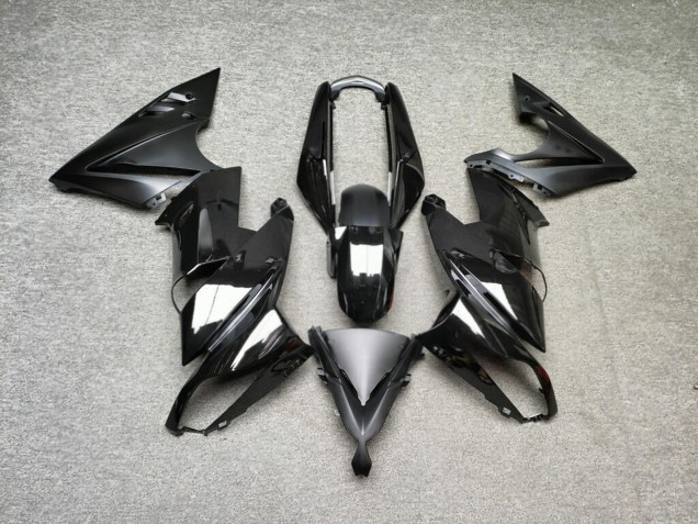 Purchase 2009-2011 Glossy Matte Black Kawasaki Ninja 650 EX650 Motorcycle Fairings UK