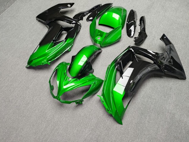 Purchase 2012-2016 Glossy Black & Green Kawasaki Ninja 650 EX650 Motorcycle Fairings UK
