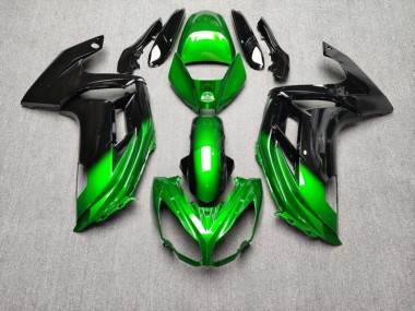 Purchase 2012-2016 Glossy Black & Green Kawasaki Ninja 650 EX650 Motorcycle Fairings UK