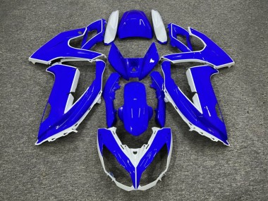 Purchase 2012-2016 Glossy Blue White Kawasaki Ninja 650 EX650 Motorcycle Fairings UK