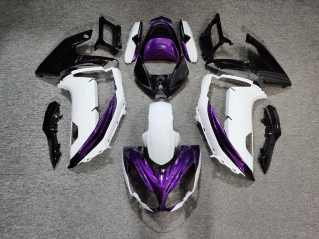 Purchase 2012-2016 Glossy White Purple Black Kawasaki Ninja 650 EX650 Motorcycle Fairings UK