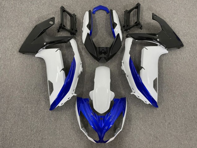Purchase 2012-2016 Glossy White Dark Blue Kawasaki Ninja 650 EX650 Motorcycle Fairings UK