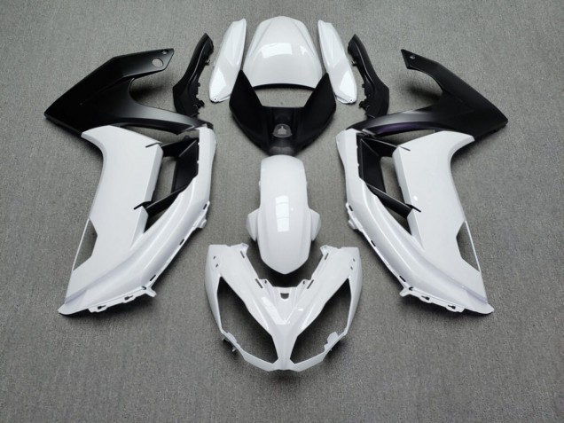 Purchase 2012-2016 Glossy Black White Kawasaki Ninja 650 EX650 Motorcycle Fairings UK