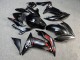 Purchase 2017-2019 Matte Black with Red Cherry Blossom Split Kawasaki Ninja 650 EX650 Motorcycle Fairings UK