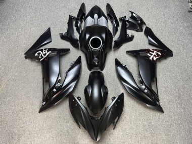 Purchase 2017-2019 Matte Black with Red Cherry Blossom Split Kawasaki Ninja 650 EX650 Motorcycle Fairings UK