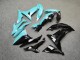 Purchase 2017-2019 Glossy Black Light Blue Split Kawasaki Ninja 650 EX650 Motorcycle Fairings UK