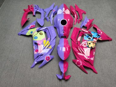 Purchase 2020-2026 Glossy Pink & Purple Anime Split Kawasaki Ninja 650 EX650 Motorcycle Fairings UK