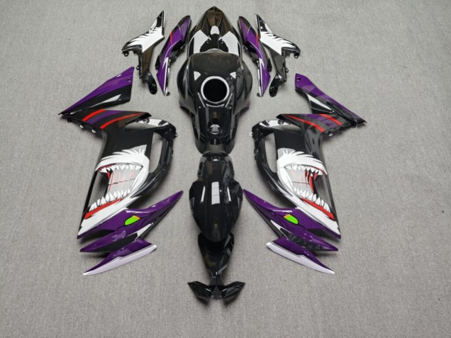 Purchase 2020-2026 Glossy Black & Purple Shark Kawasaki Ninja 650 EX650 Motorcycle Fairings UK
