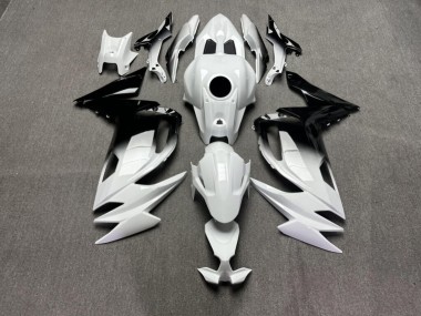 Purchase 2020-2026 Glossy Black & White Gradient Kawasaki Ninja 650 EX650 Motorcycle Fairings UK