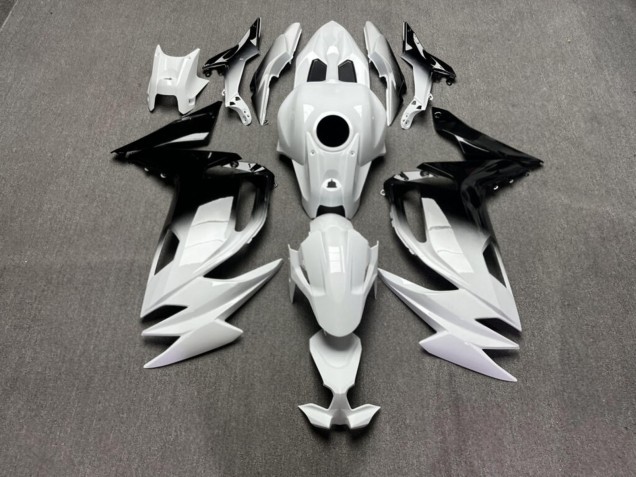 Purchase 2020-2026 Glossy Black & White Gradient Kawasaki Ninja 650 EX650 Motorcycle Fairings UK