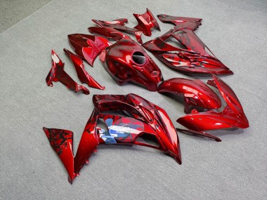 Purchase 2020-2026 Glossy Candy Red Anime Kawasaki Ninja 650 EX650 Motorcycle Fairings UK