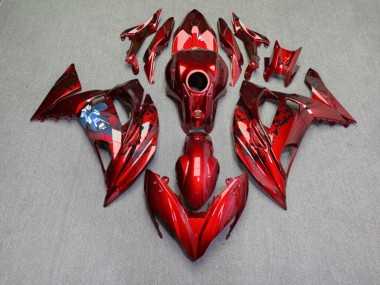 Purchase 2020-2026 Glossy Candy Red Anime Kawasaki Ninja 650 EX650 Motorcycle Fairings UK