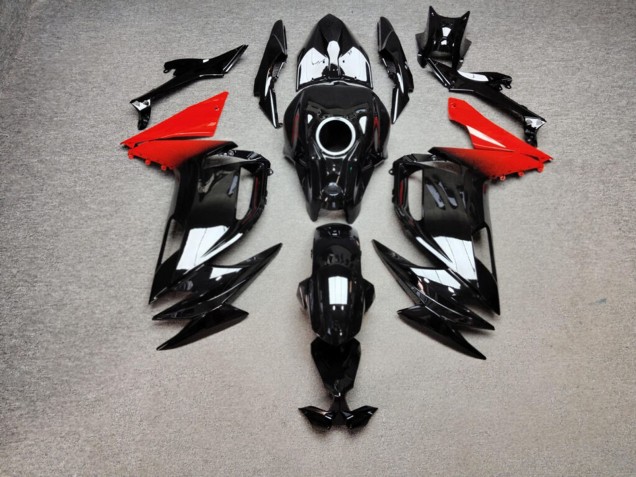 Purchase 2020-2026 Glossy Black & Red Kawasaki Ninja 650 EX650 Motorcycle Fairings UK