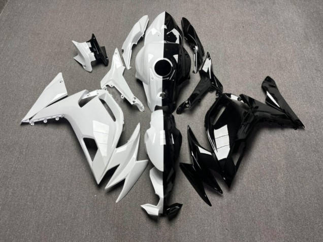 Purchase 2020-2026 Glossy Black & White Split Kawasaki Ninja 650 EX650 Motorcycle Fairings UK