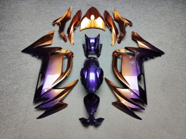 Purchase 2020-2026 Glossy Purple Orange Gradient Kawasaki Ninja 650 EX650 Motorcycle Fairings UK