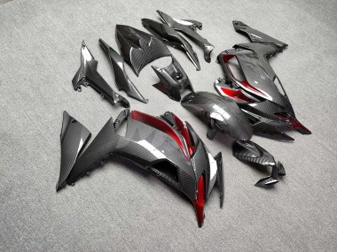 Purchase 2020-2026 Glossy Carbon Fiber Red Kawasaki Ninja 650 EX650 Motorcycle Fairings UK