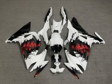 Purchase 2020-2026 Glossy White Custom Kawasaki Ninja 650 EX650 Motorcycle Fairings UK