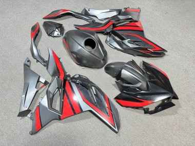 Purchase 2024-2026 Silver & Black with Red Kawasaki Ninja 500 EX500 Motorcycle Fairings UK