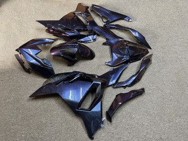 Purchase 2024-2026 Glossy Blue & Purple Iridescent Chameleon Kawasaki Ninja 500 EX500 Motorcycle Fairings UK