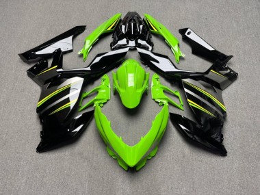 Purchase 2018-2024 Glossy Black Green Yellow Kawasaki Ninja 400 EX400 Motorcycle Fairings UK