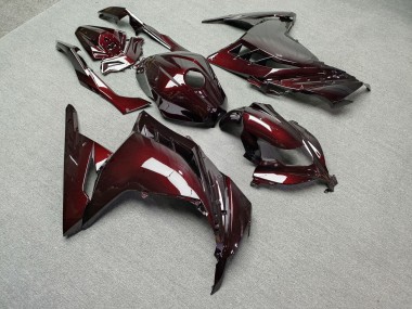 Purchase 2013-2017 Glossy Red Carbon Fiber Style Kawasaki Ninja 300 EX300 Motorcycle Fairings UK