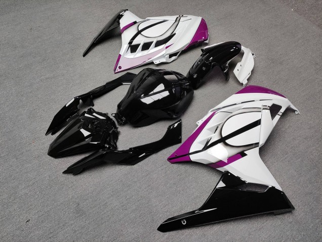 Purchase 2013-2017 Glossy Black & White with Pink Kawasaki Ninja 300 EX300 Motorcycle Fairings UK