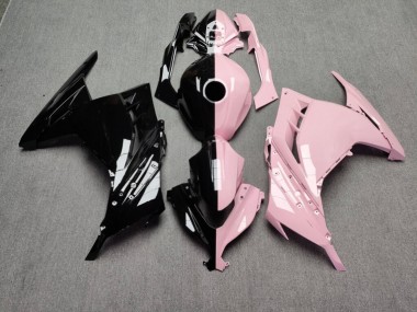Purchase 2013-2017 Glossy Black & Baby Pink Split Kawasaki Ninja 300 EX300 Motorcycle Fairings UK