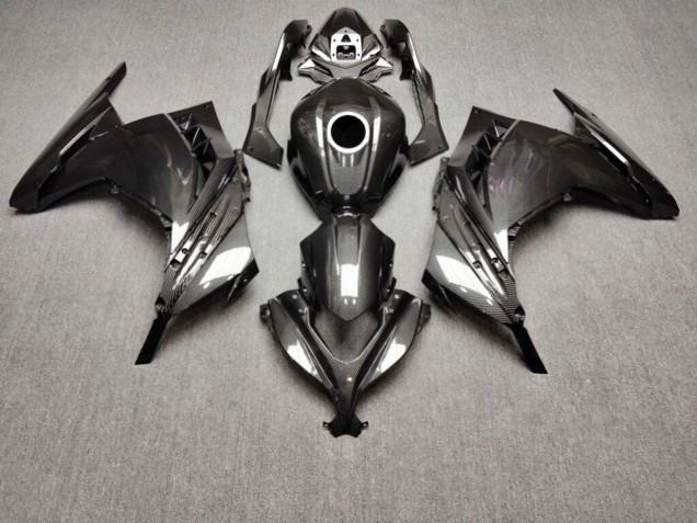 Purchase 2013-2017 Glossy Carbon Fiber Style Kawasaki Ninja 300 EX300 Motorcycle Fairings UK