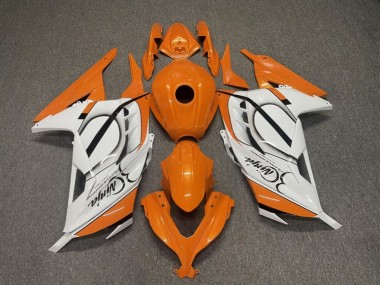Purchase 2013-2017 Glossy Orange with White & Black Kawasaki Ninja 300 EX300 Motorcycle Fairings UK