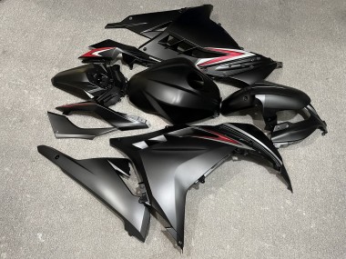 Purchase 2013-2017 Matte Black Red Kawasaki Ninja 300 EX300 Motorcycle Fairings UK
