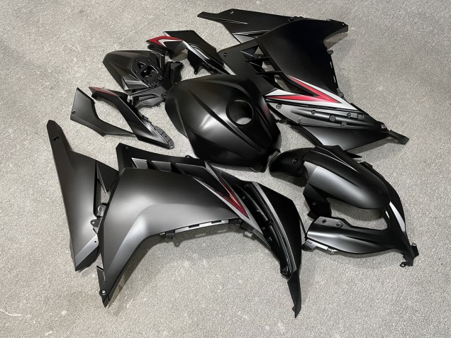 Purchase 2013-2017 Matte Black Red Kawasaki Ninja 300 EX300 Motorcycle Fairings UK
