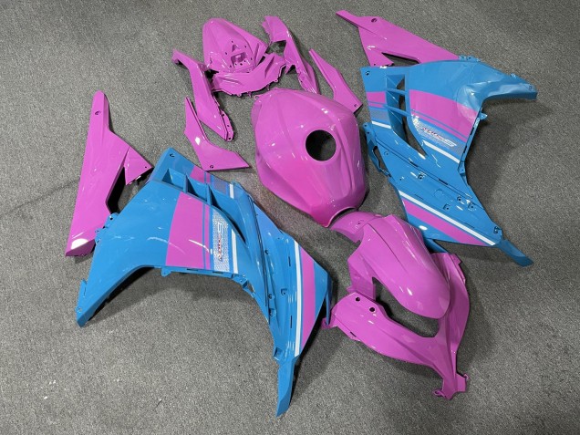 Purchase 2013-2017 Baby Blue Pink Kawasaki Ninja 300 EX300 Motorcycle Fairings UK