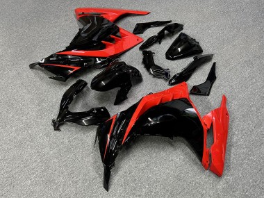 Purchase 2013-2017 Glossy Black Red Kawasaki Ninja 300 EX300 Motorcycle Fairings UK