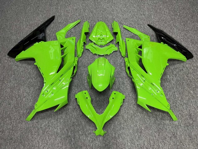 Purchase 2013-2017 Glossy Light Green Black Kawasaki Ninja 300 EX300 Motorcycle Fairings UK