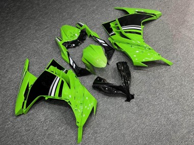 Purchase 2013-2017 Glossy Green Black Kawasaki Ninja 300 EX300 Motorcycle Fairings UK