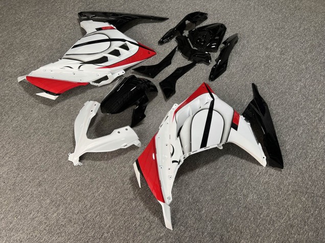 Purchase 2013-2017 Glossy White Black Red Kawasaki Ninja 300 EX300 Motorcycle Fairings UK