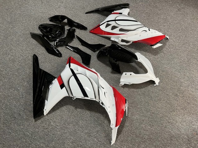 Purchase 2013-2017 Glossy White Black Red Kawasaki Ninja 300 EX300 Motorcycle Fairings UK