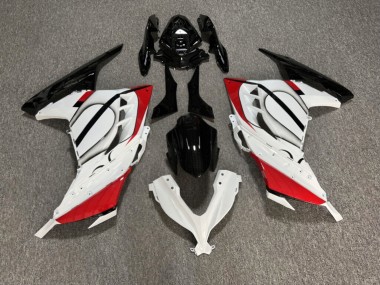 Purchase 2013-2017 Glossy White Black Red Kawasaki Ninja 300 EX300 Motorcycle Fairings UK