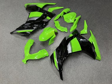 Purchase 2013-2017 Glossy Light Green Black Silver White Kawasaki Ninja 300 EX300 Motorcycle Fairings UK