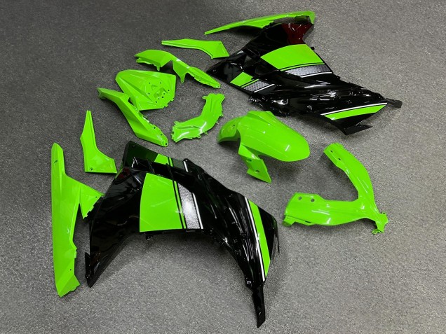 Purchase 2013-2017 Glossy Light Green Black Silver White Kawasaki Ninja 300 EX300 Motorcycle Fairings UK