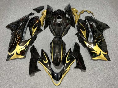 Purchase 2021-2025 Glossy Carbon Fiber Style Gold Suzuki GSXR 1300 Hayabusa Motorcycle Fairings UK