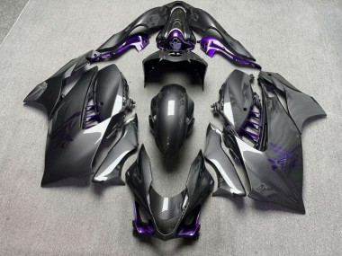 Purchase 2021-2025 Glossy Carbon Fiber Style with Purple Suzuki GSXR 1300 Hayabusa Motorcycle Fairings UK