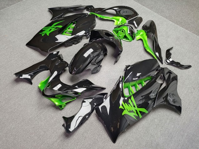 Purchase 2021-2025 Glossy Black Green Suzuki GSXR 1300 Hayabusa Motorcycle Fairings UK