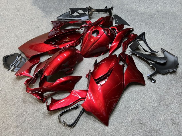 Purchase 2021-2025 Glossy Red Suzuki GSXR 1300 Hayabusa Motorcycle Fairings UK