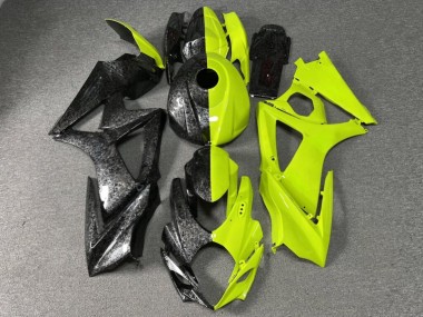 Purchase 2007-2008 Glossy Forged Carbon Fiber Style & High Viz Yellow Split Suzuki GSXR 1000 Motorcycle Fairings UK