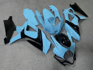 Purchase 2007-2008 Glossy Black Teal Suzuki GSXR 1000 Motorcycle Fairings UK