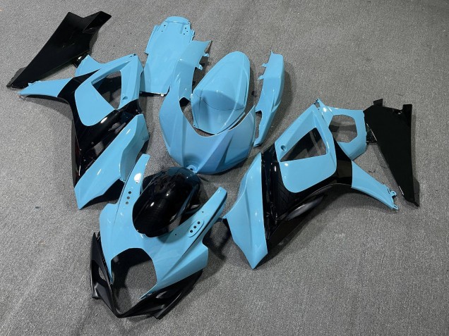 Purchase 2007-2008 Glossy Black Teal Suzuki GSXR 1000 Motorcycle Fairings UK