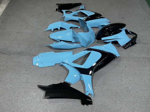 Purchase 2007-2008 Glossy Black Teal Suzuki GSXR 1000 Motorcycle Fairings UK