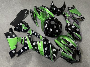 Purchase 2007-2008 Glossy Green Black Silver StaRS Suzuki GSXR 1000 Motorcycle Fairings UK